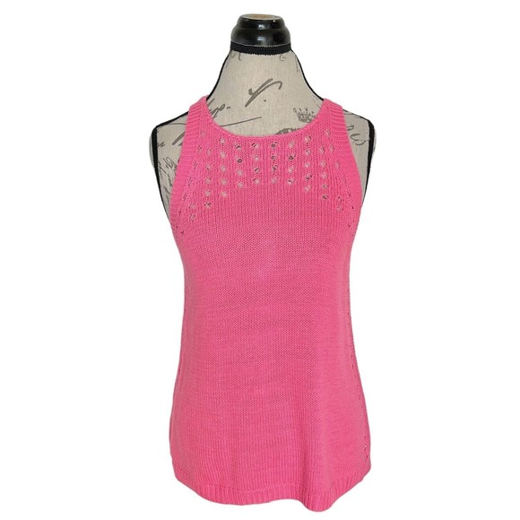 Lilly Pulitzer | Sweaters | Lilly Pulitzer Sweater Knit Pink Ribbed Sz Large Barbiecore Soft 